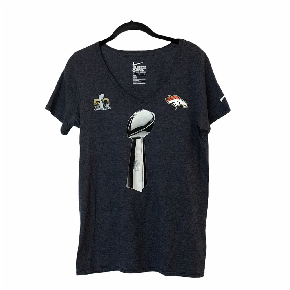 Women’s Denver Broncos Super Bowl 50 Champions V-Neck Tee